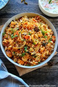 Easy Vegetable Biryani - Madhu's Everyday Indian